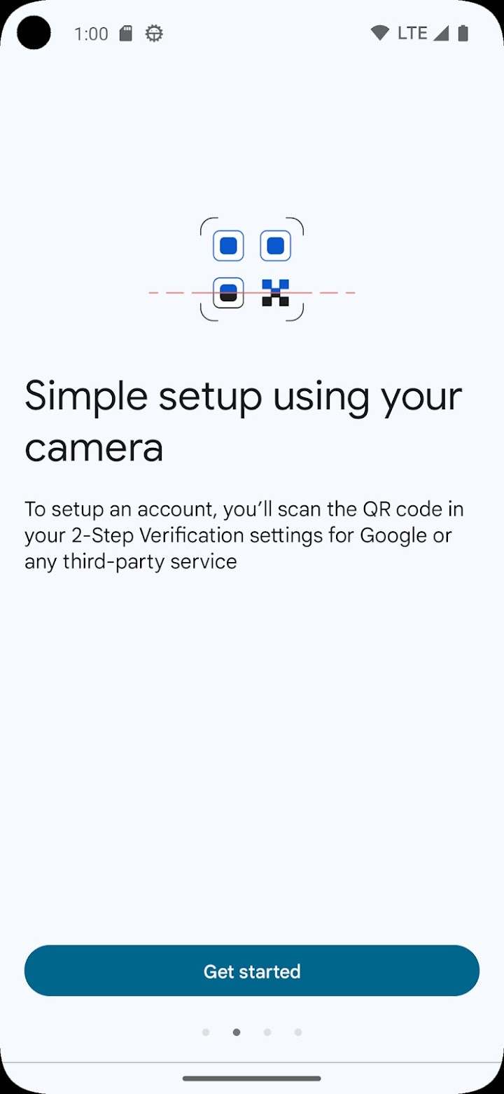 Google Authenticator screenshot